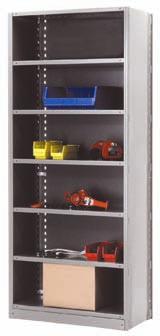 Shelving boltless Shelving units Adjustable shelving system that provides high strength, yet economical storage capacity for your needs This system uses an innovative shelf clip, which slips into a