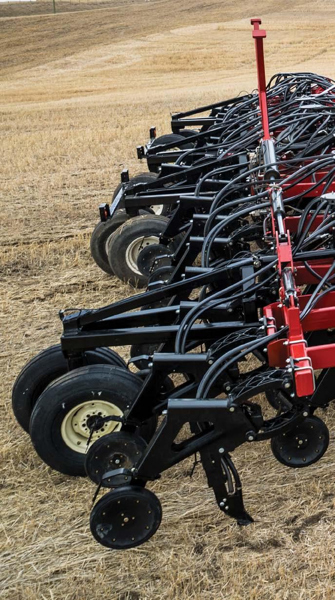 6 ML SERIES AIR DRILL ALIVE SYSTEM Versatile s patent pending ALIVE Control System enables an operator to control the seed furrow depth, and therefore seed placement, from the tractor cab.