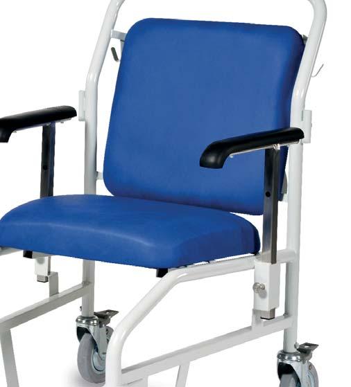 Portering Chairs BS 5852:2006 Portering Chair - Rear Steer, Nesting, Sliding Foot Rest Nests to occupy reduced floor space and encourage tidy storage Seamless upholstery using flame retardant