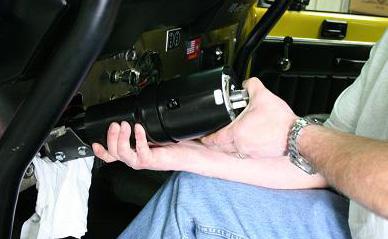 (See Figures 10 & 11) (Figure 10) (Figure 11) Slip the column through the dash and install the floor mount and