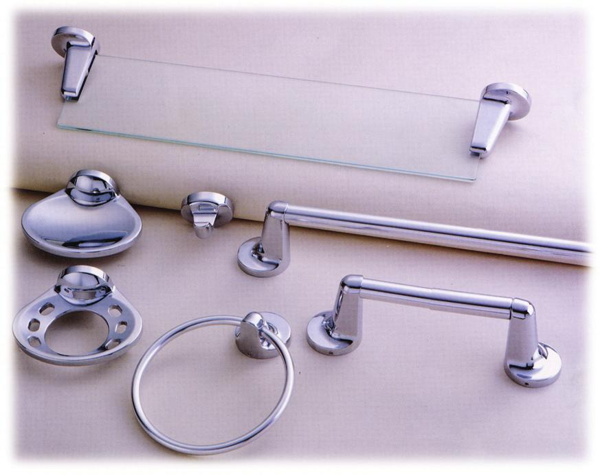 M odern Series C hrome Plated 35-5501 CP Single Robe Hook 6 35-5505 CP Toothbrush / Trumbler Holder 6 35-5507 CP Soap Dish 6 35-5509 CP Toilet Tissue Holder 6