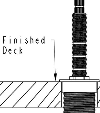 Figure 1 See Table for Stem Height 1C 2 3 ** 1C 4 Figure 1a Finished Deck 13 w1 w1 1 w1 3 w1 1 w1 3 4 8 4 8 14 1 4 5 6 1B 1A 1B 11 10 7 8 12 9 12 **Remove from deck flange when installing trim Figure
