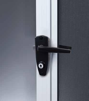 Safety Lock Application / Description Keyed hinged screen door lock.