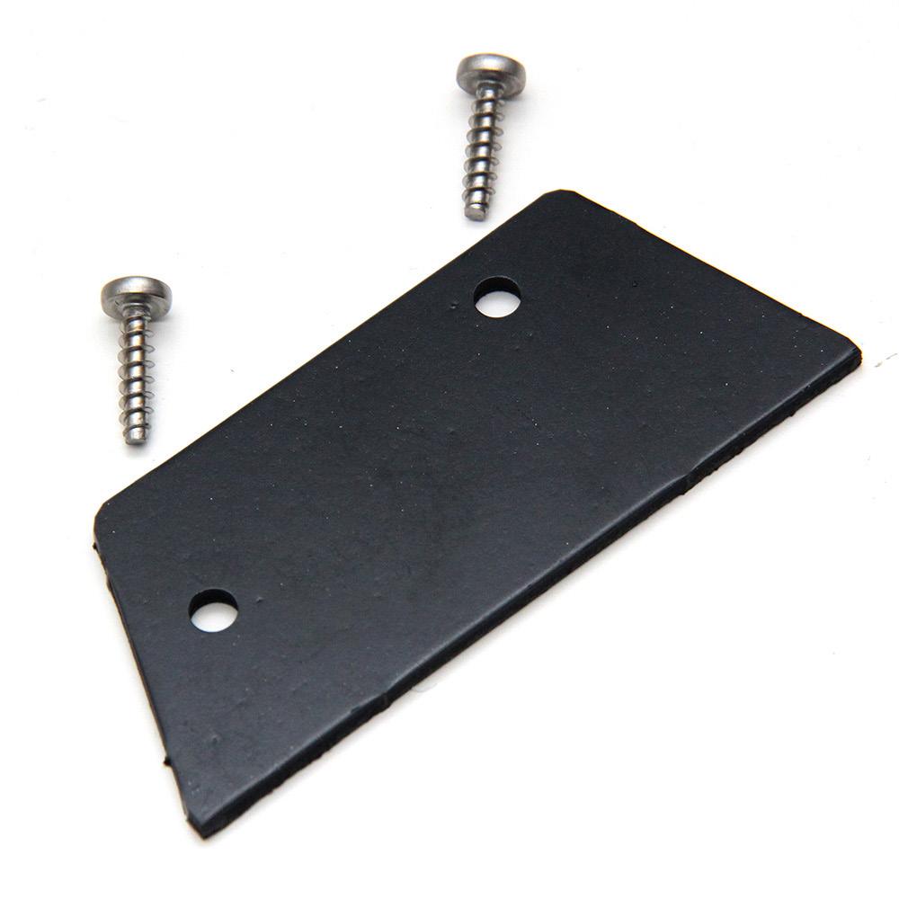 Guide Rail End Cover with Screws. Covers the end of the aluminium Wall Guide Screws.