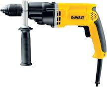 ROTARY DRILLS 10 mm Mid-Handle Rotary Drill DWD115KS* Rubber grip gives maximum comfort to the user while drilling Ideal for use in a woodworking or light metal-fabrication workshop to drill small