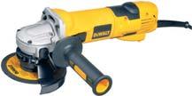 125mm ANGLE GRINDERS 1500 W - 125 mm Variable Speed Small Angle Grinder D28136* The electronic variable speed control offers added tool control and enables the tool to be used at optimum conditions