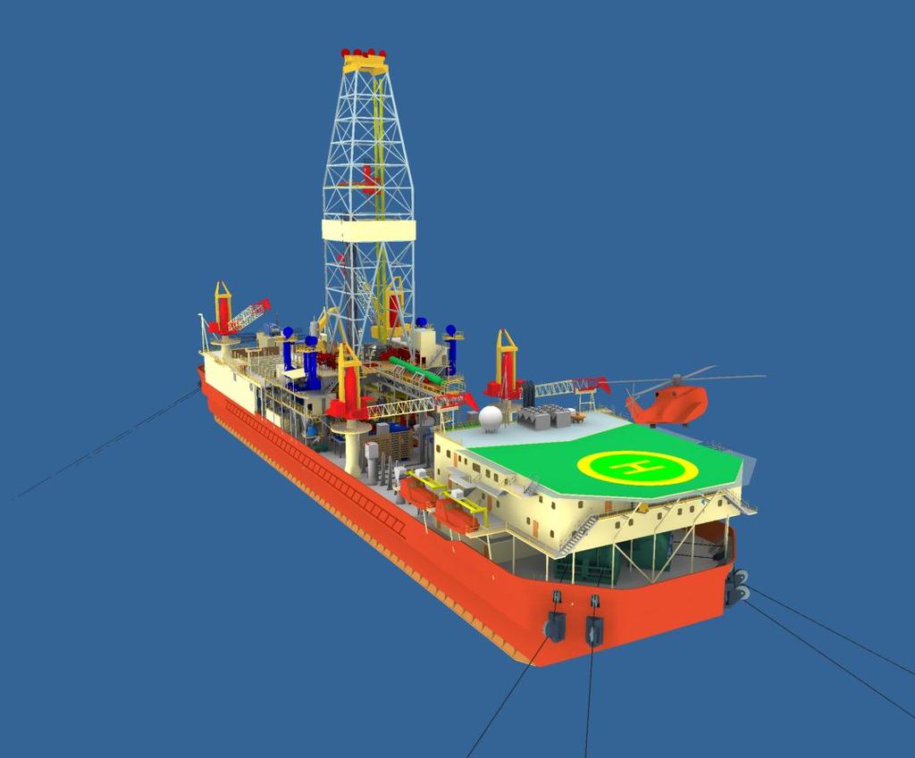 single or double berth cabins DERRICK & DRILL FLOOR MAIN DIMENSIONS Max Hook Load (or rotary load) Max Set Back Load Max Set Back load Field Move Riser Tensioning Capacity VARIABLE LOADS (1) Field