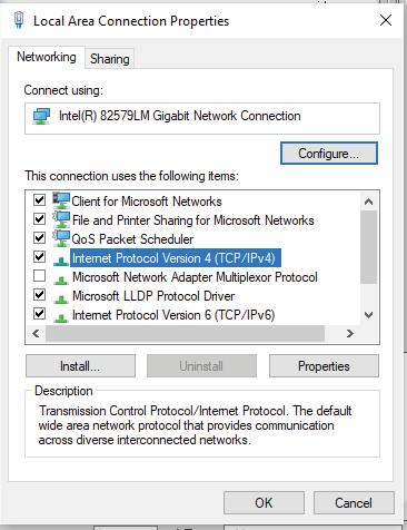 If the PC and QuickServer are on different IP Networks, assign a static IP Address to the PC on the 192.168.1.xxx network: For Windows 10, Right click on.