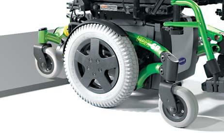 With Enhanced SureStep, the TDX SP and TDX SR climb up to a three-inch obstacle going forward;