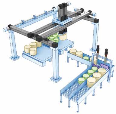 Application Example; The food industry places high demands on material handling equipment.