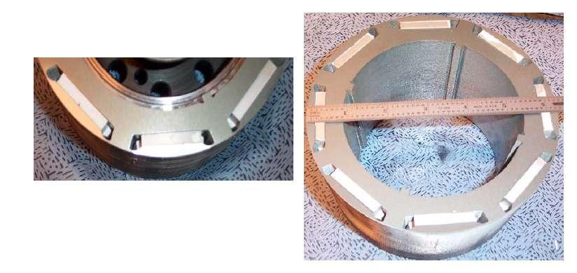 Rotor construction - so-called inset magnet rotor Usually