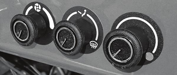 NOTE: The outer dash control bracket holes are slotted to account for variances among dash hole locations by allowing (2) different mounting positions for the outer controls.