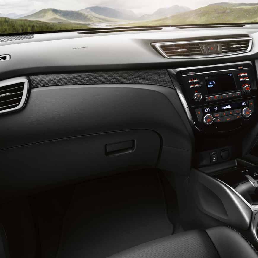 TAKE CONTROL All-new Nissan X-Trail offers steering wheel controls as well as Around View Monitor (AVM).