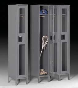 Single Tier C-Thru Lockers Single Tier lockers are our most popular locker.