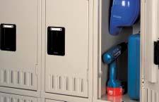 Tennsco lockers are available in an assortment of colors to blend in with conservative designs or stand out as part of a bold color scheme.