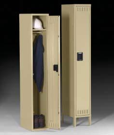 Single Tier Lockers Single tier lockers are roomy enough for just about any secured storage application.