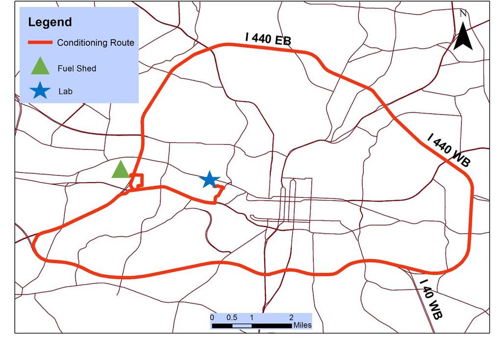Fuel Conditioning Route in Raleigh