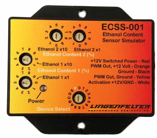 Lingenfelter ECSS-001 Ethanol Content Sensor Signal Simulator Installation & Operating Instructions PN: L460350085 Revision - 1.