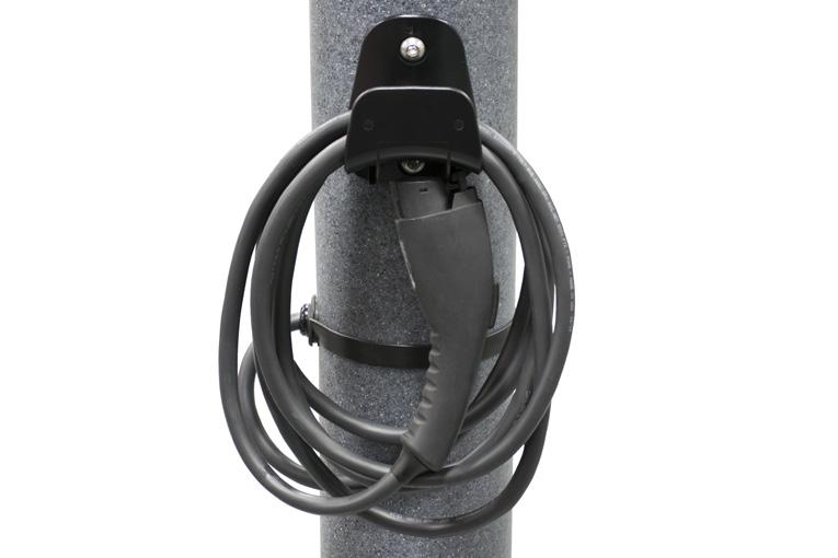 en 10 Power Xpress Bollard Charge Station Installation Guide 31. Carefully lower the upper plastic cover down onto the bollard base. 33.