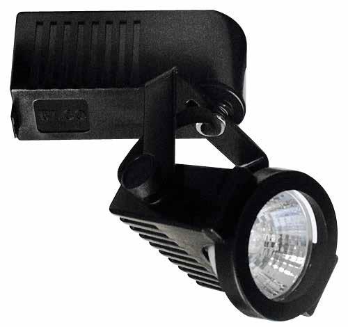 Extension LED Optional Adjustable track adapter to allow for use with single or double circuit track Metal housing, mini-deco 90 degrees of vertical movement 358 degrees of rotation Includes low