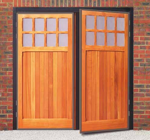 Timber side hinged doors Cardale timber side hinged