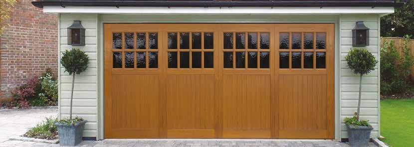 Highly detailed, raised and fielded panels Optional windows in vandal-resistant translucent material Strong,