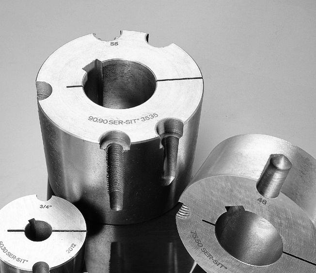 SER-SIT - Taper Bushing The SER-SIT Taper Bushing allow to achieve easy assembly and disassembly of pulleys in a very short time by using a single wrench.