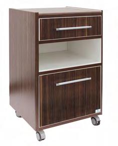 drawer Single cupboard 2 inch cross lockable castors SMP-302M-BSC Width: 45 cm Depth: 45