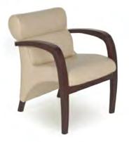 83 cm Height: 73 cm Wood and metal frame Medical grade leather or fabric upholstery Chrome plated