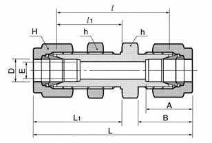 Bulkhead Union UB Connects fractional tube UB- UB- UB- UB-4 UB-5 UB- UB- UB-0 UB- UB-4 UB- UB-0 UB-4 UB- Panel h H A B Hole rill size in mm Min. in mm in mm / / / 5/ - -.59.7 4.7 5.7 9.05..40.75.0 50.