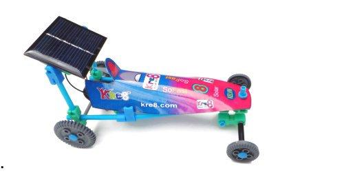 Solar Powered Racer V4d (OR Battery Powered Car) 1 Solar (sun powered) Racer OR battery powered racer This electric powered racer can be powered using direct sunlight (using the solar panel) * OR a
