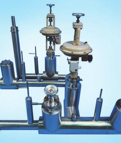 transfer line systems as well as the appropriate equipment, so that the gases coming from the vessels reach the point of use only with low evaporation