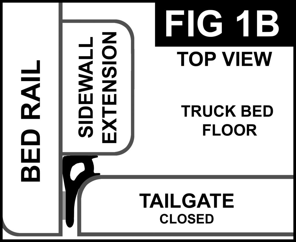 To evaluate the best positioning for the tailgate gap, cut a 1 piece and align top part of bulb with the truck bed floor.