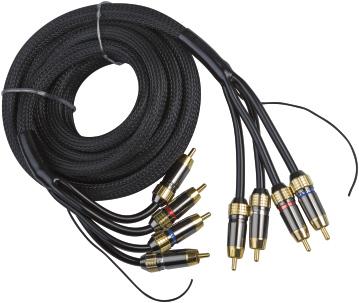CABLE RCA 05 5m 2RCA/2RCA OFHC cable with signal wire RCA 06 5m 4RCA/4RCA OFHC cable with signal wire 5m 2RCA/2RCA OFHC cable with signal wire Triple shielded 9mm nickel and gold plated brass