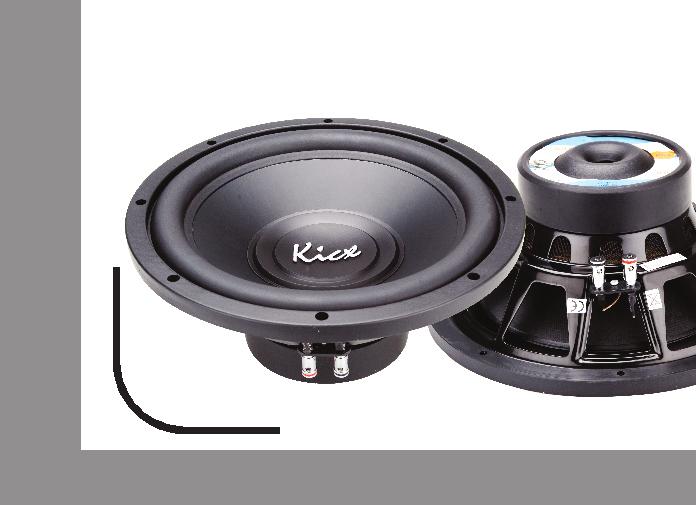 12" (305mm) car subwoofer with pure aluminum cone, double-stick magnet and die-cast