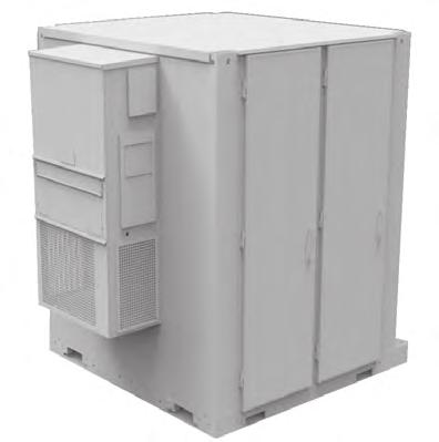 per bay with independent BMS 5 Optional fire suppression system 9 Tamper-resistant, lockable doors 2 Easily accessible controls and wiring access cabinet 6 NEMA 4 / IP65 enclosure; walls and doors