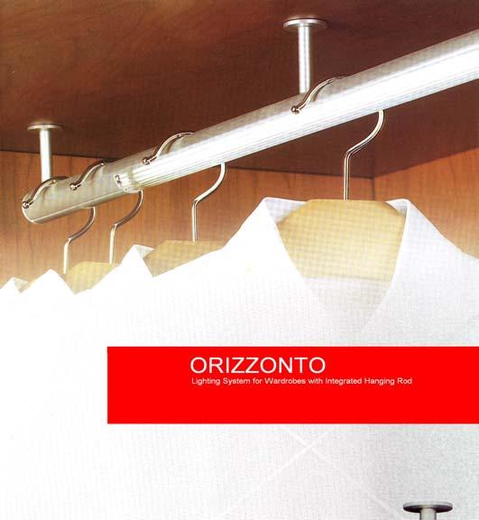 ORIZZONTE Integrated light with Hanging Rod ORIZZONTE SENSOR Extruded Rod made of extruded anodised aluminium T5 flourescent tube (G5)