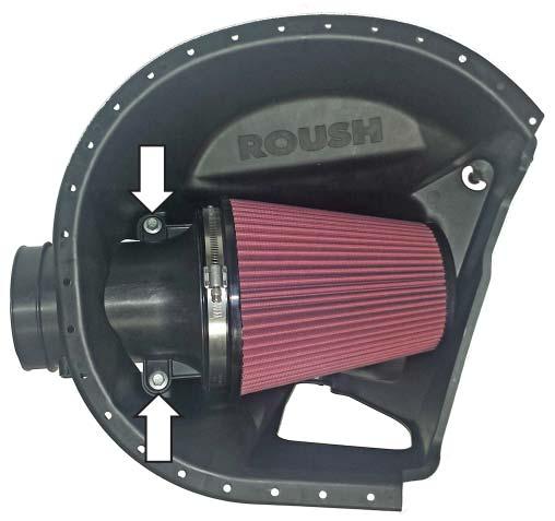 Rotate the air filter clamp to a suitable location and torque to 3 Nm. 7.