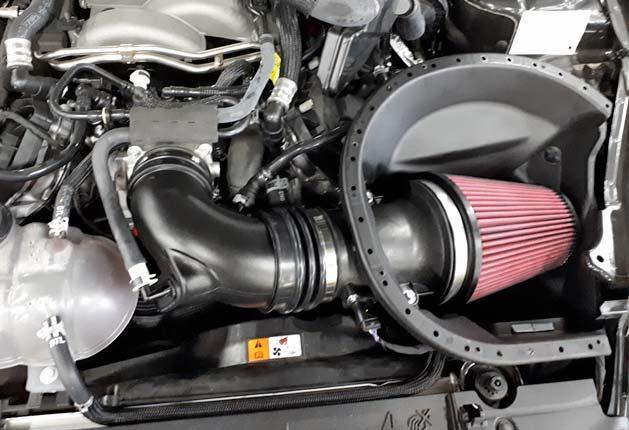 10. Install the clean air tube assembly (P/N: 131550-9R504)