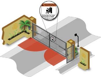 general information / safety instructions Residents should be familiar with proper use of gate, gateoperator and possible hazards associated with the gate system.