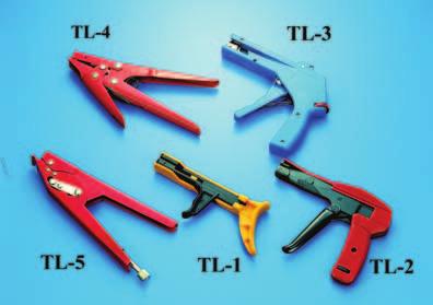 Installation Tools CABLE TIE TIE WIDTH FOR TIE MATERIAL EXPRESS # INches StrengthS TYPE Installation Tools TL-1.09 -.19 18-50 lbs Disposable TL-2.09 -.19 18-50 lbs Steel TL-3.09 -.19 18-50 lbs Plastic TL-4.