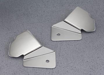 Billet Brake Pedal Cover Adds extra style Unique clamshell design adds extra style to your Midnight Star Replaces the stock rubber brake pedal cover Chromed, highly