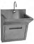 Catalog Section 5 HEALTHCARE NEW Surgical Scrub Sinks see product announcement EG8178 ADA-compliant 16 gauge type 304 stainless steel. Removable front access panel. 4 (102mm)-high backsplash.