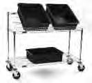 Catalog Section 7 Benchside Tote Box Carriers Variable shelf angle is ergonomically sensitive to repetitive pick-and-place activity. EG07.02 ELECTRONICS Angled wire shelf with 3 1 2 (89mm) upturn.