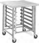 26B (Patent #5,165,349) Top is 14 gauge type 304 stainless steel with no-drip marine counter edge. Stainless steel undershelf. Two 4 (102mm) casters with brake. 24 (610mm) length weight cubic in.