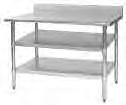Catalog Section 10 TABLES Extra Undershelves EG10.59 For tables with uni-lok hat channel frame.