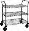 SHELVING / RETAIL DISPLAY Catalog Section 1 Heavy Duty Utility Carts 2-Shelf Units length cu weight EAGLEbrite chrome stainless steel in. mm ft lbs.