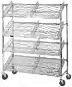 Catalog Section 1 Angled Shelf/ Visual Merchandising Carts visual merchandising cart with optional shelf dividers EG01.44 Ideal for displaying POINT-OF-SALE or SPECIAL SALE ITEMS.