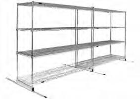 SHELVING / RETAIL DISPLAY Double-Deep Floor-Trak High-Density Storage System EG01.39 Note: Unit will tilt if not loaded properly. LOAD BOTTOM FIRST!
