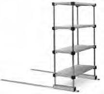 Catalog Section 1 Floor-Trak Storage System designed for LIFESTOR Polymer Shelving EG01.40 SHELVING / RETAIL DISPLAY Non-corrosive tracks constructed of anodized aluminum. System is ADA-compliant.